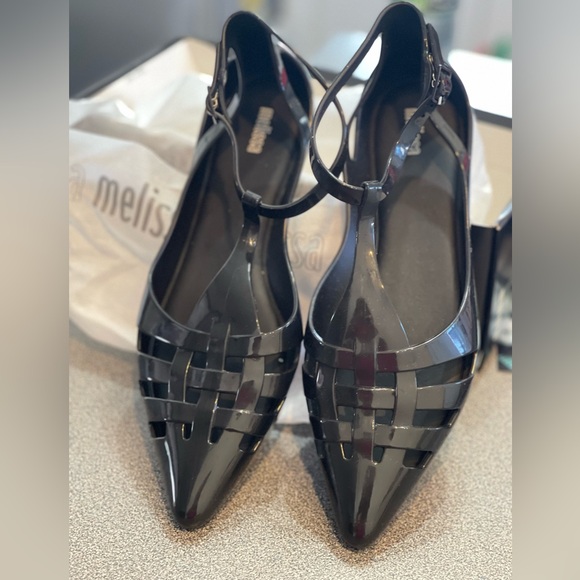 Melissa Jelly pointed toe shoes in black - Picture 2 of 4